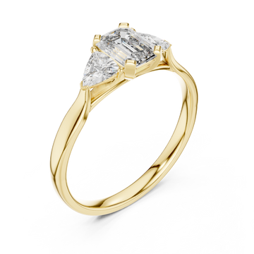 Gold The Empress Cascade Radiant Ring Right View