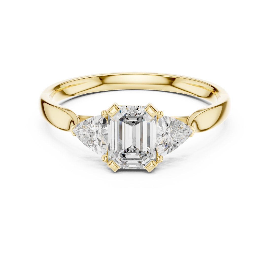 Gold The Empress Cascade Radiant Ring Right View