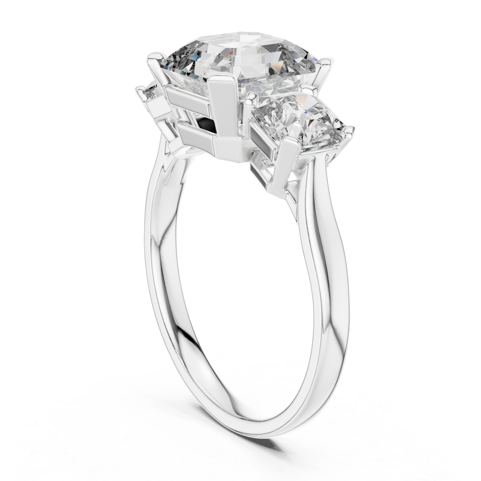  White Gold Celestial Grace Ring Left View