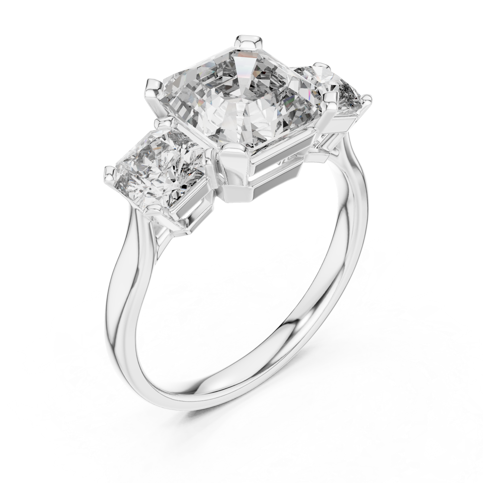  White Gold Celestial Grace Ring Right View