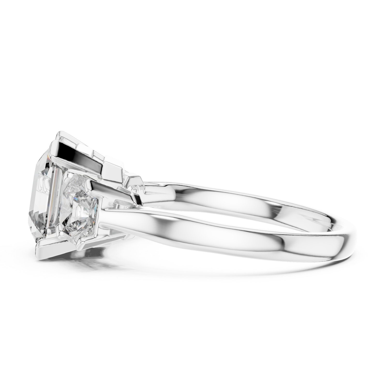  White Gold Celestial Grace Ring Side View