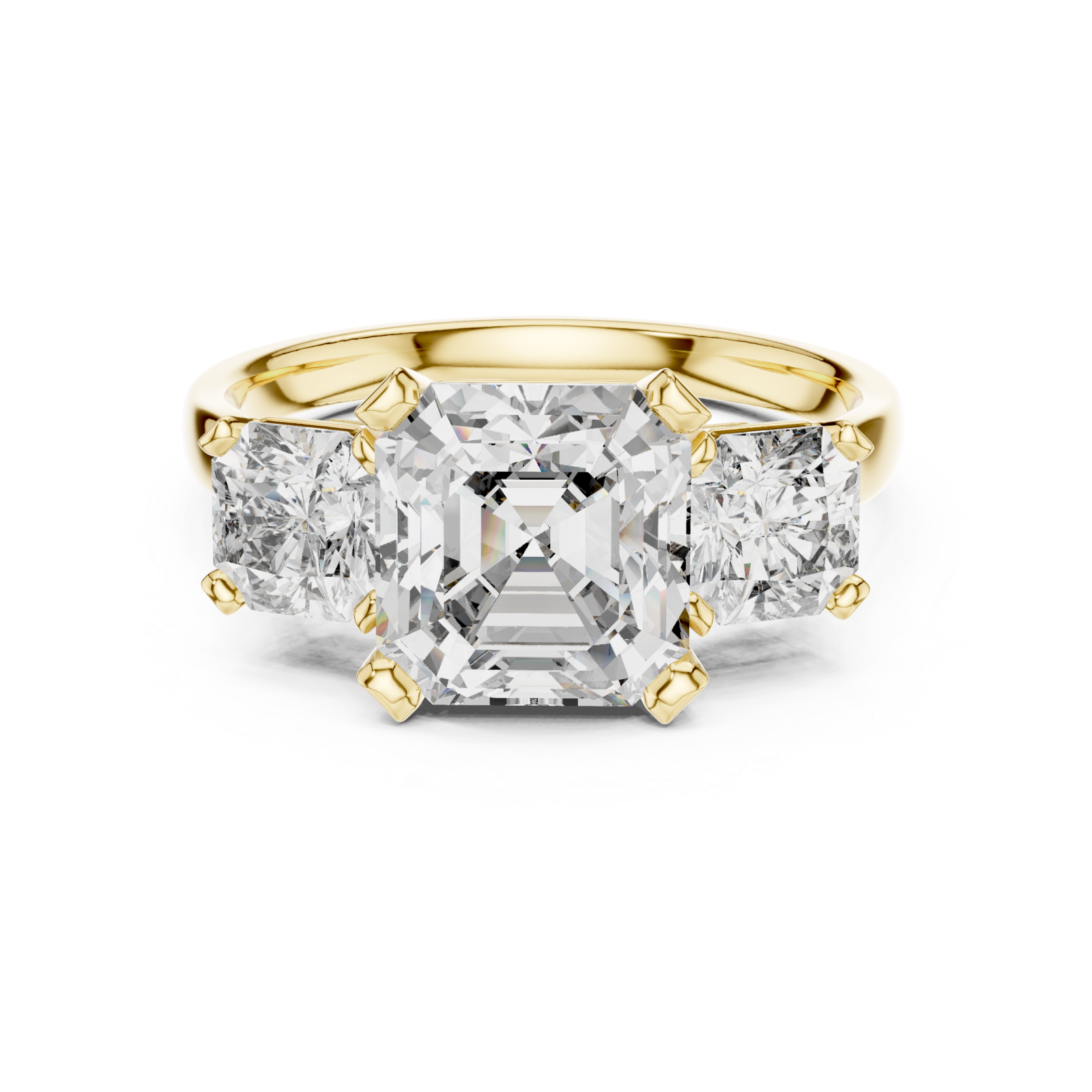  Gold Celestial Grace Ring Front View