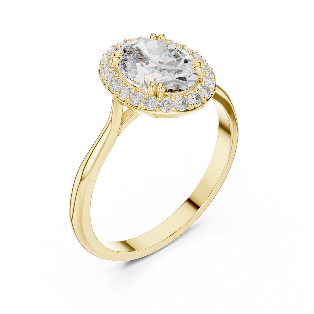 Gold Victorian Dreamlight Radiance Halo Band Right View