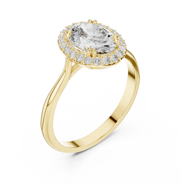 Gold Victorian Dreamlight Radiance Halo Band Right View