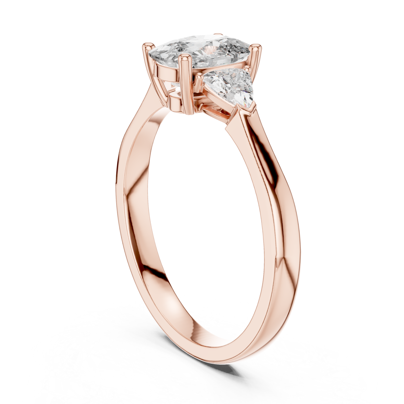  Rose Gold Celestial Whisper Marquise Ring Left View