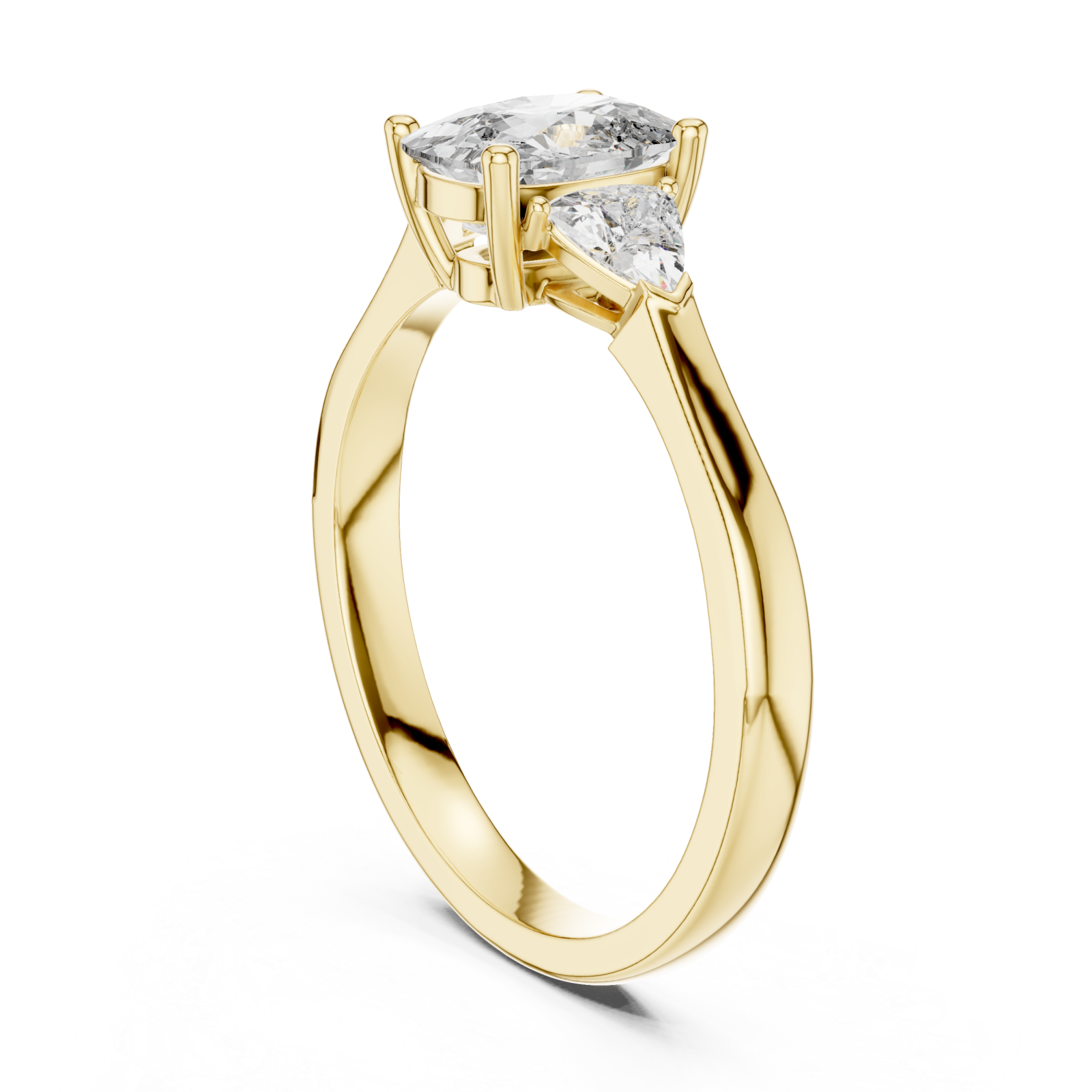  Gold Celestial Whisper Marquise Ring Left View