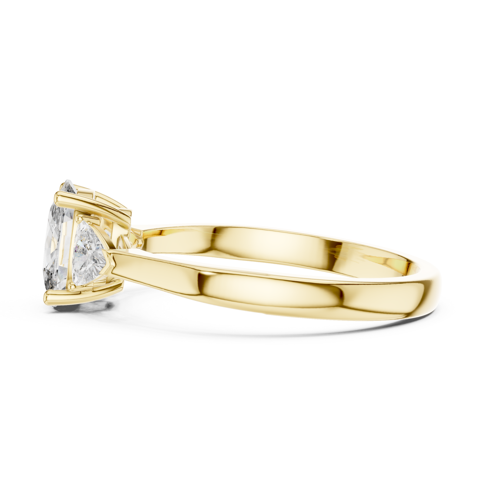  Gold Celestial Whisper Marquise Ring Side View