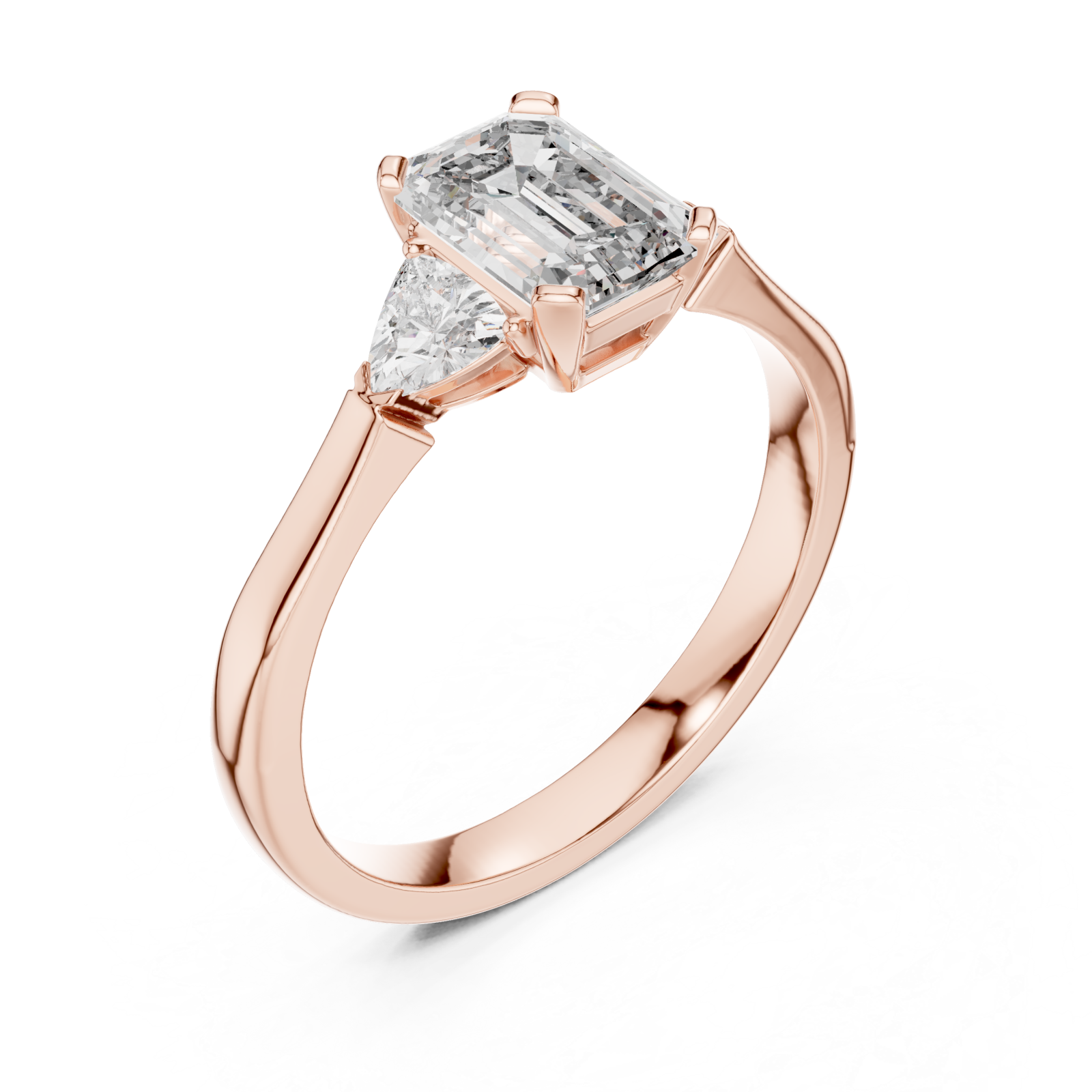  Rose Gold Celestial Muse Focused Beauty Solitaire Ring Right View