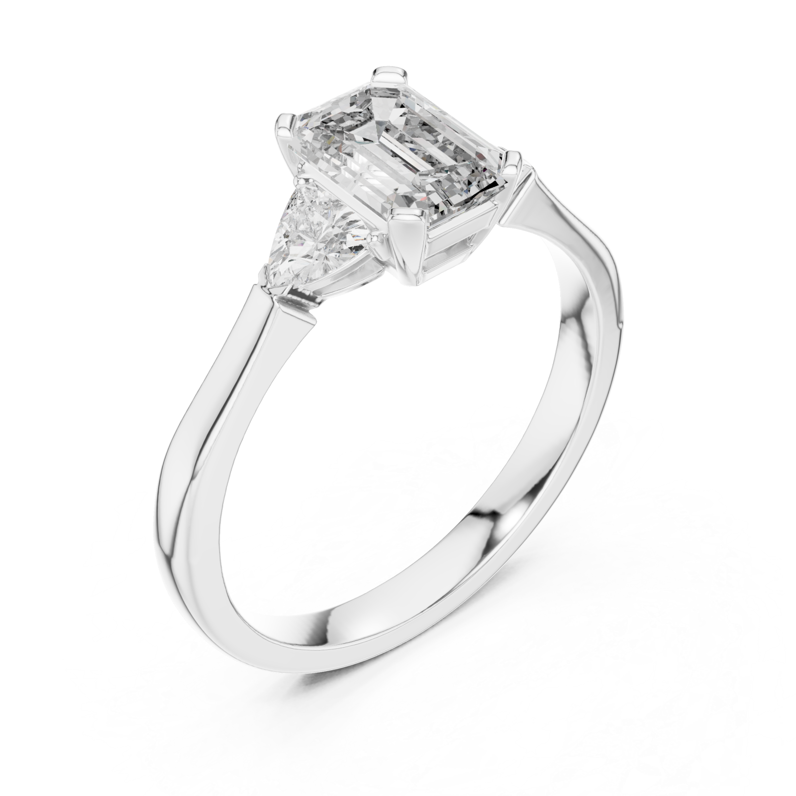  White Gold Celestial Muse Focused Beauty Solitaire Ring Right View