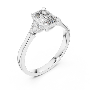  White Gold Celestial Muse Focused Beauty Solitaire Ring Right View