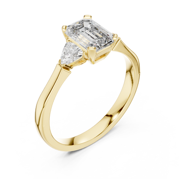 Gold Celestial Muse Focused Beauty Solitaire Ring Right View