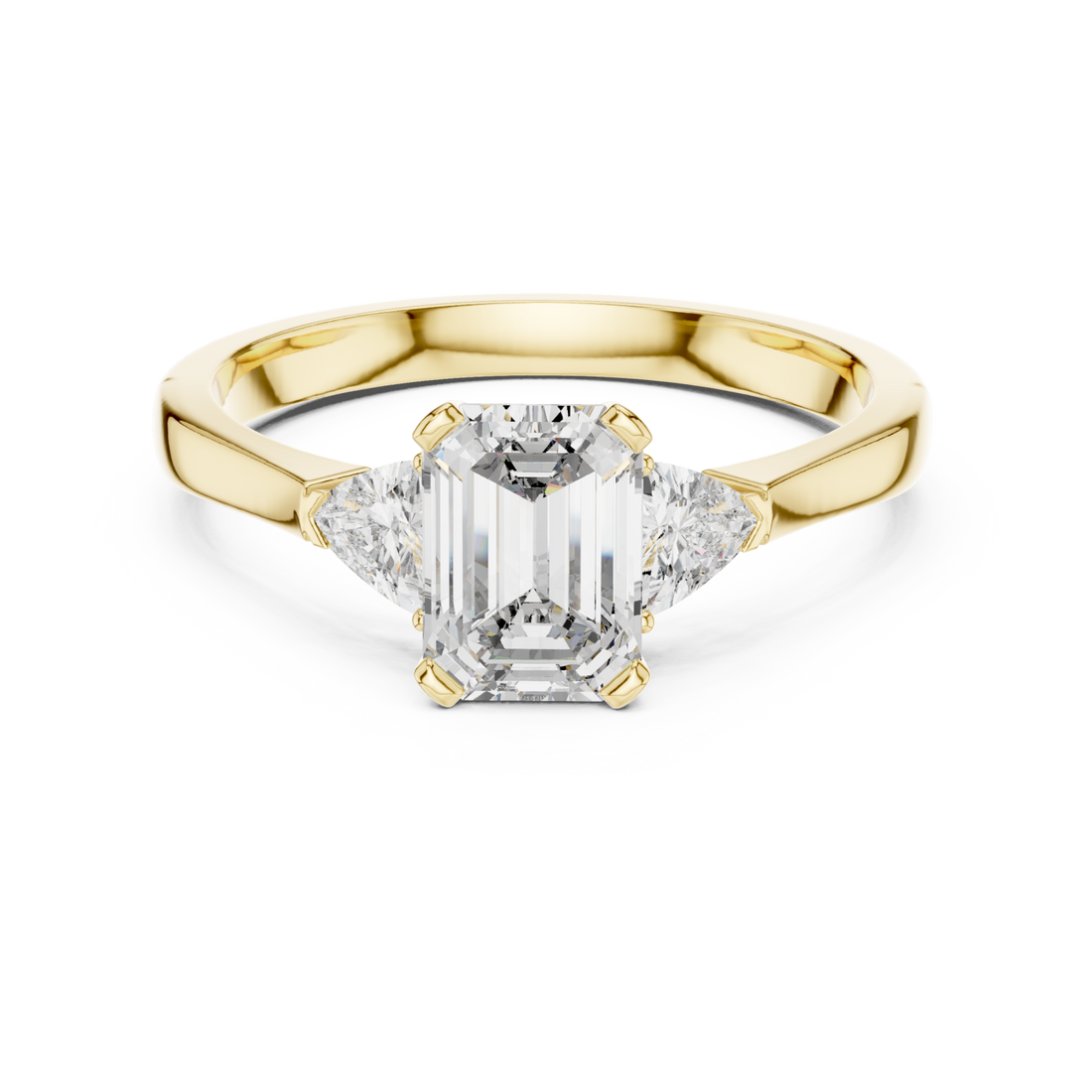 Gold Celestial Muse Focused Beauty Solitaire Ring Right View