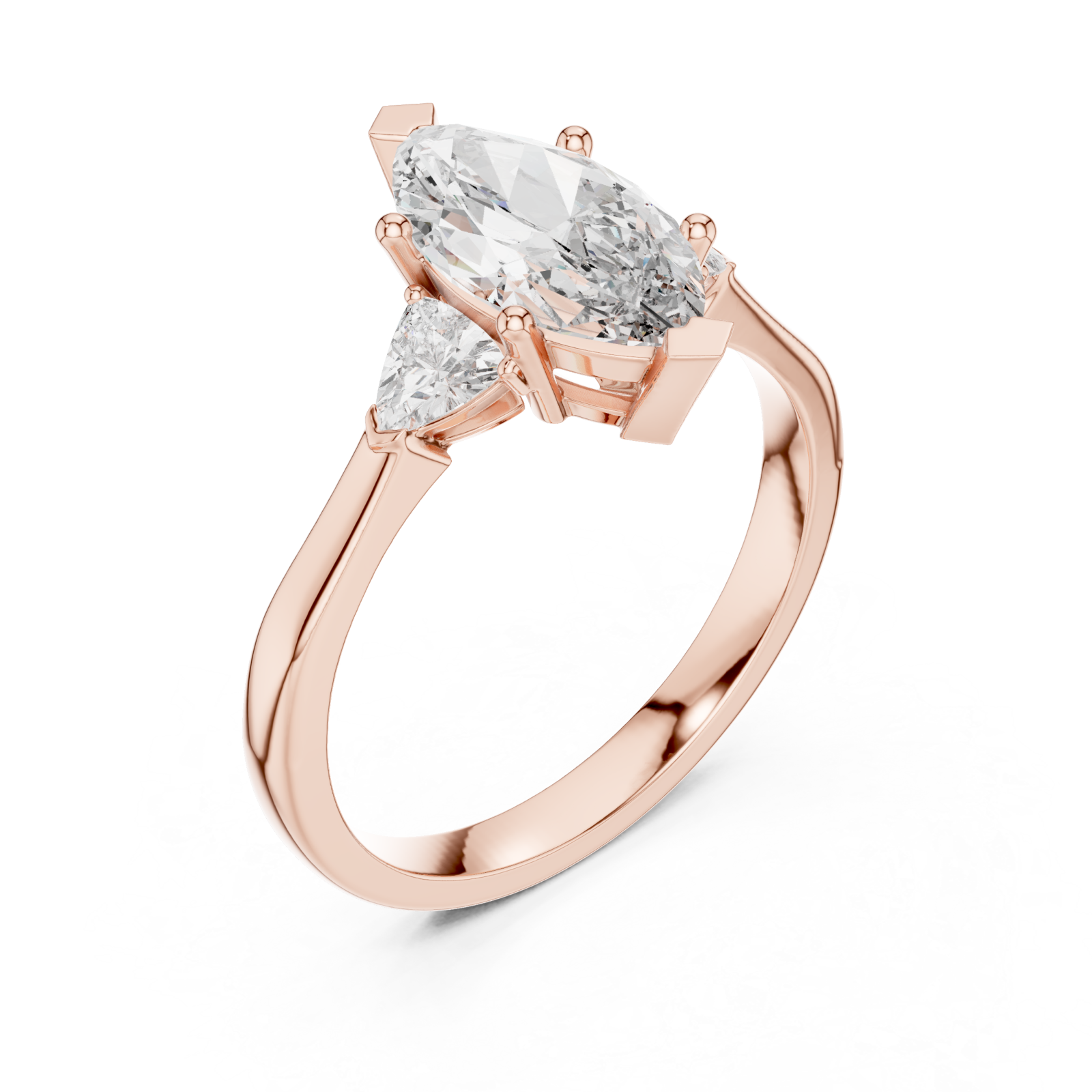  Rose Gold Twilight Serenade Solitaire Ring Right View