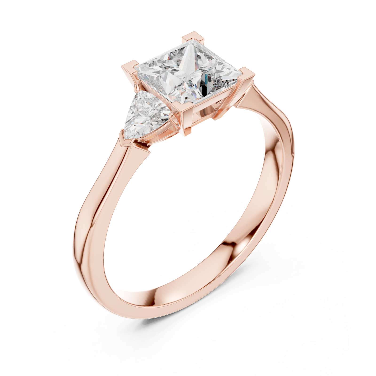  Rose Gold Graceful Paragon Statement Ring Right View