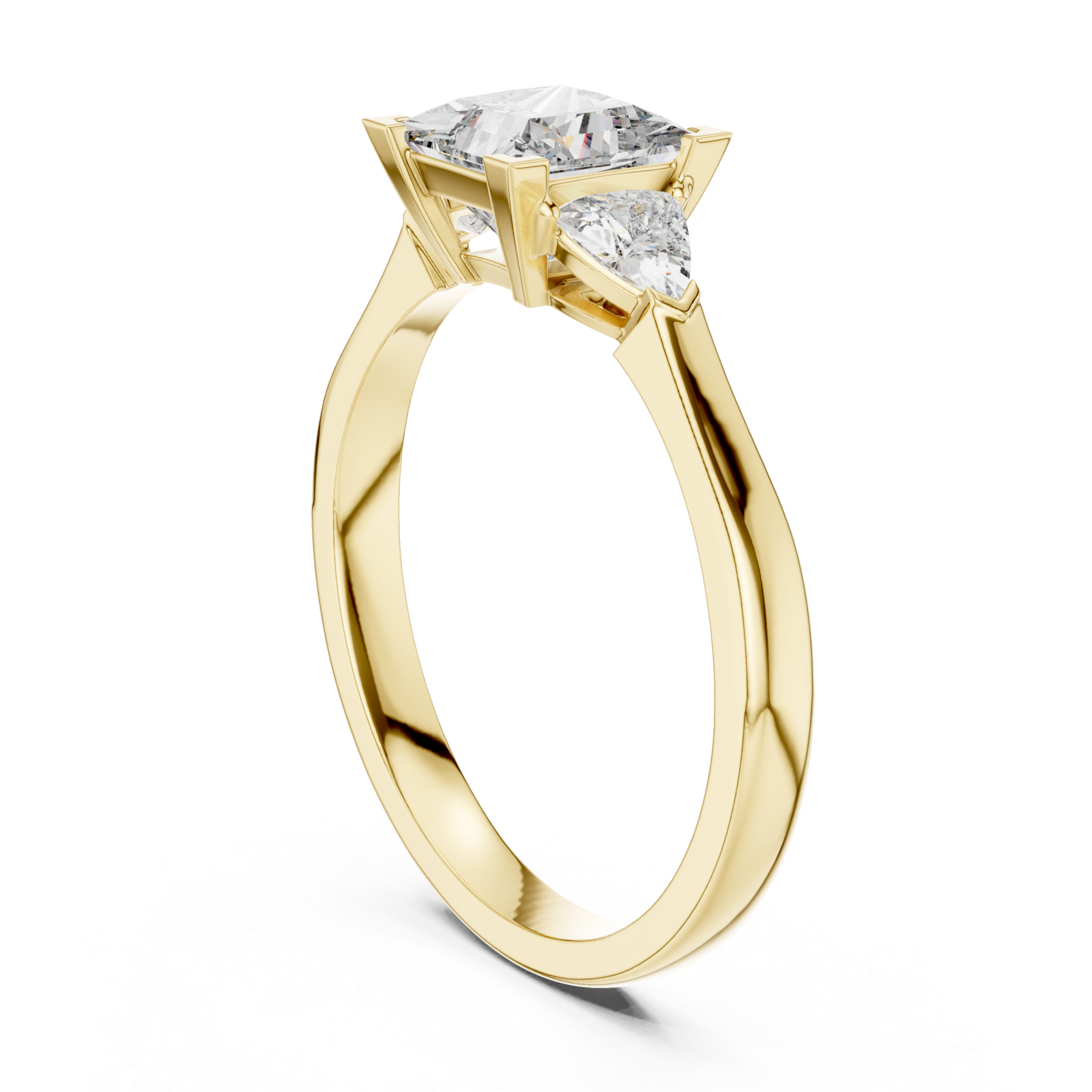  Gold Graceful Paragon Statement Ring Left View