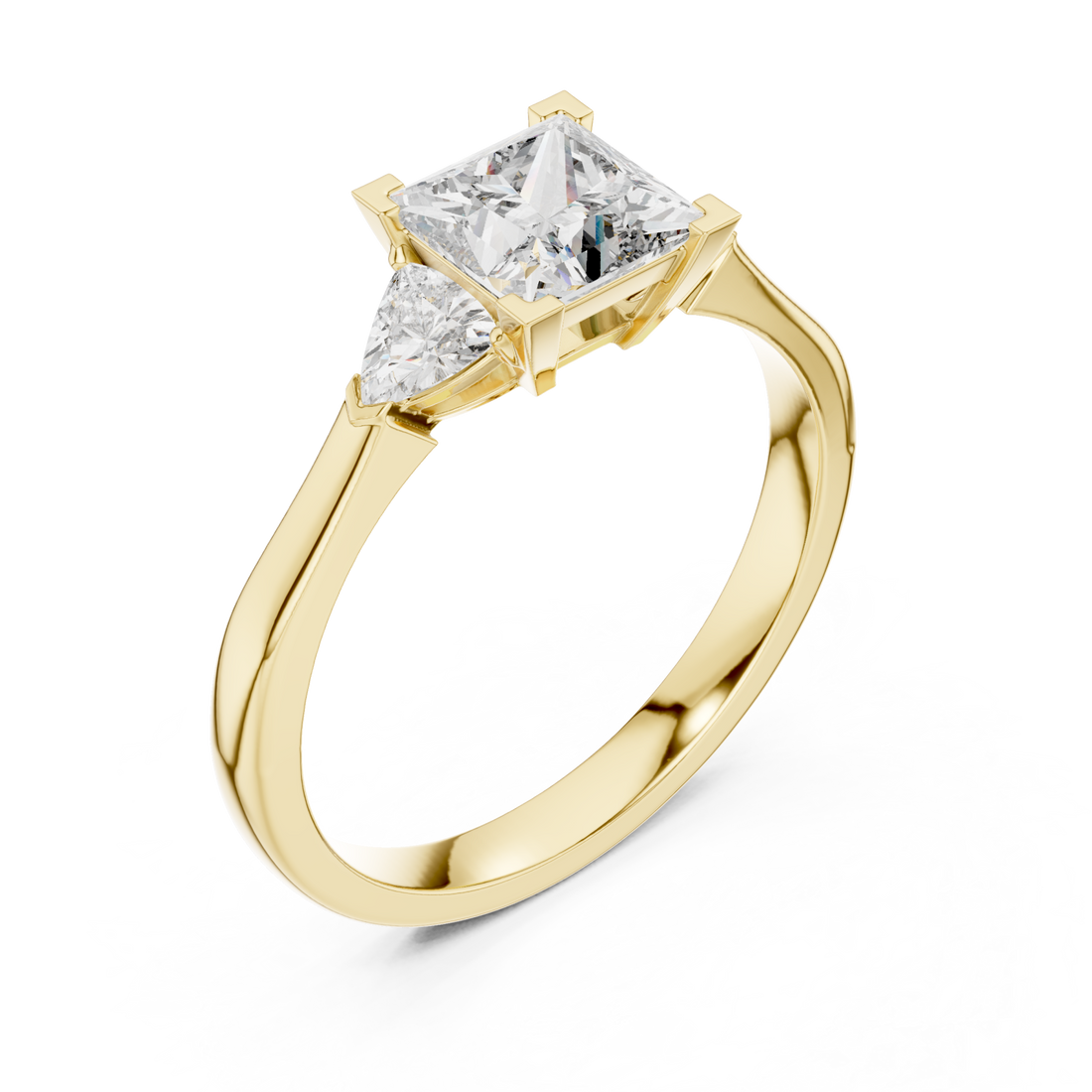 Gold Graceful Paragon Statement Ring Right View