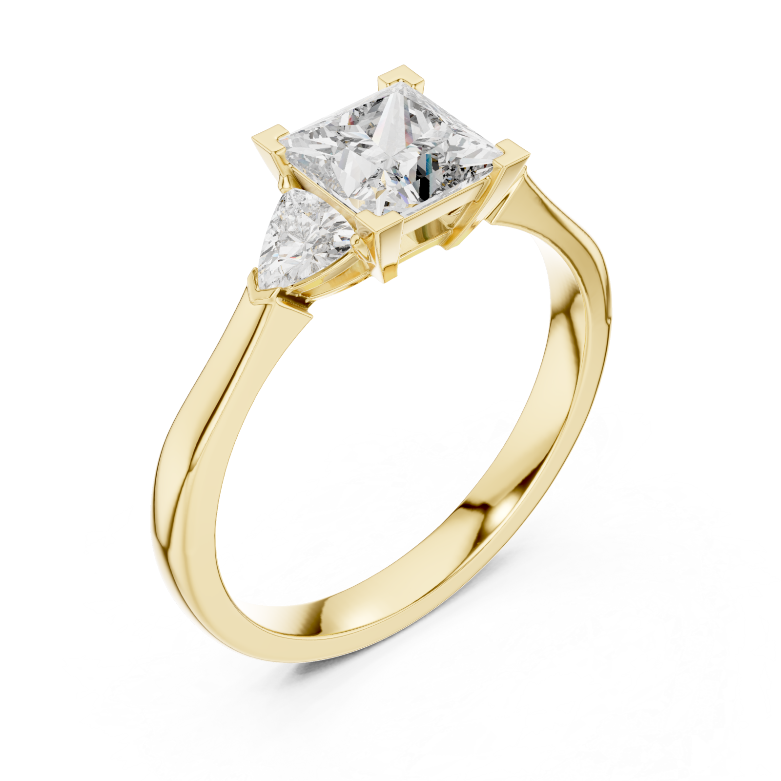 Gold Graceful Paragon Statement Ring Right View