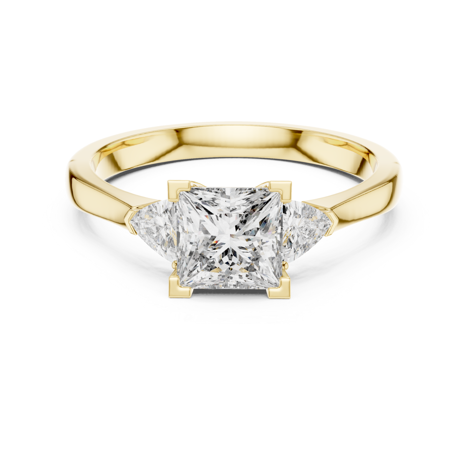  Gold Graceful Paragon Statement Ring Front View