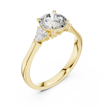 Gold Radiant Unity Modern Statement Ring Right View