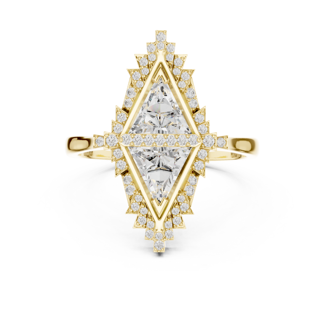 Gold Starfire Mirage Refined Statement Ring Right View