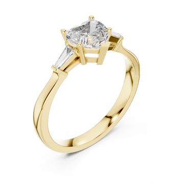 Gold Classic Radiance Solitaire Ring Right View