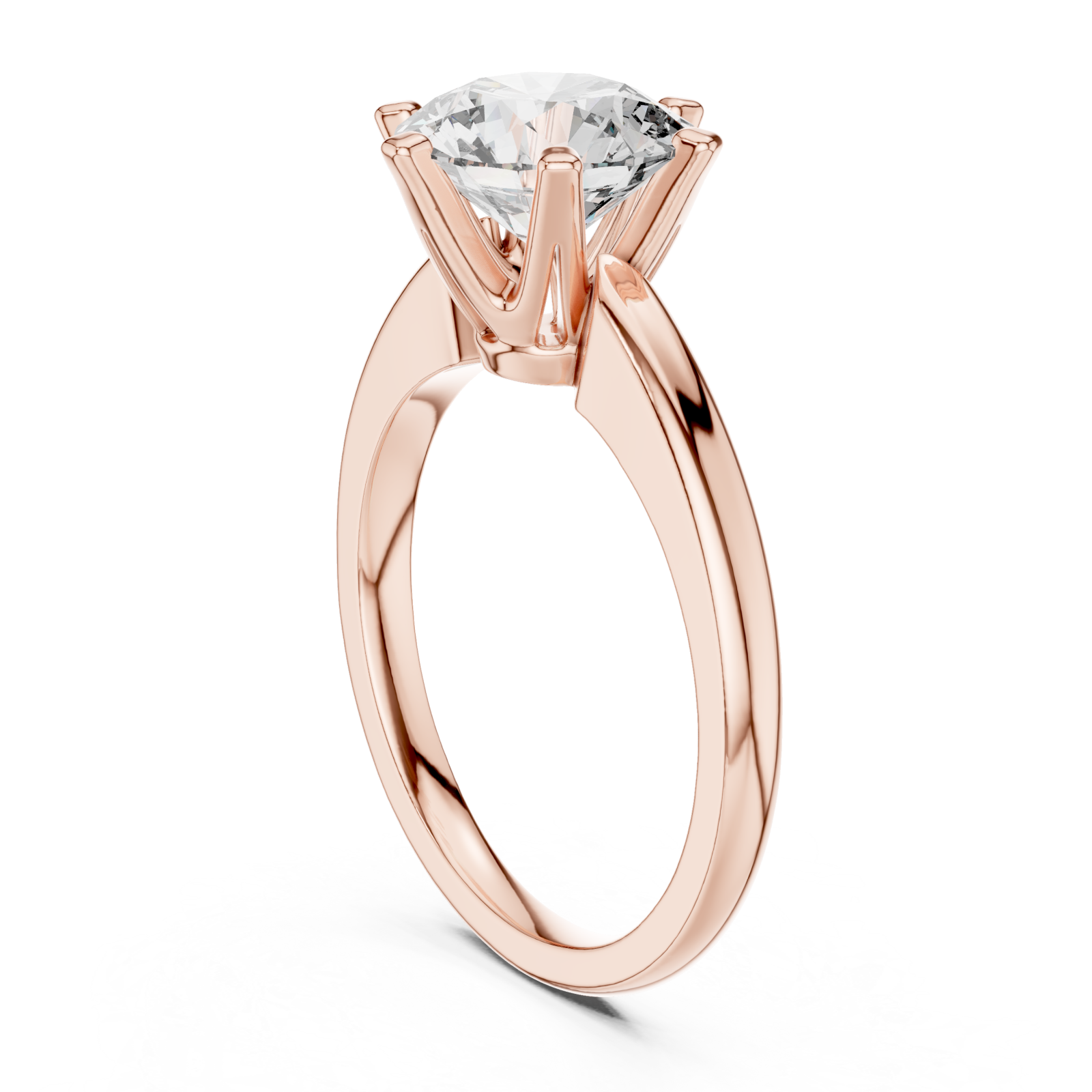  Rose Gold Whispered Promises of Eternity Ring Left View