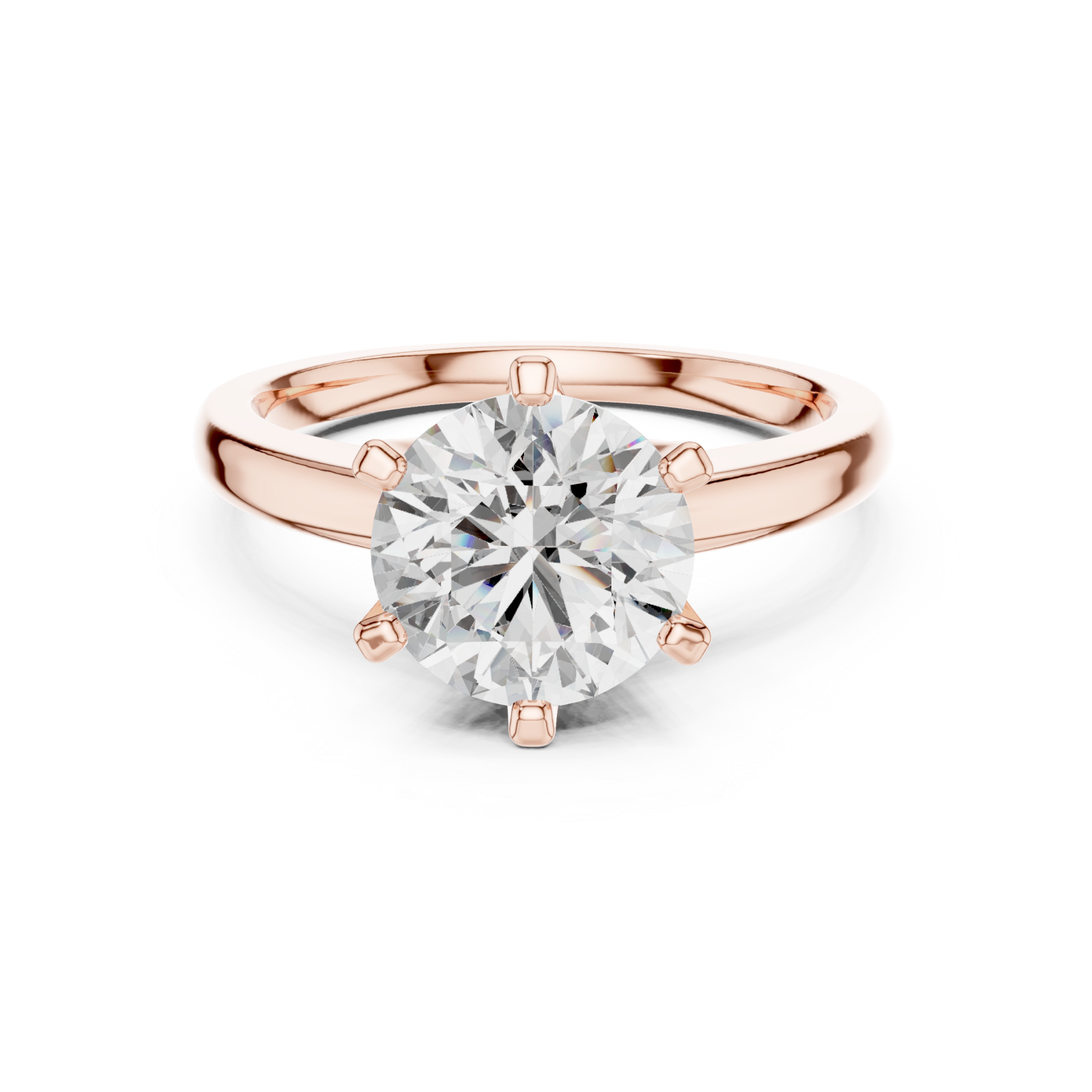  Rose Gold Whispered Promises of Eternity Ring Front View