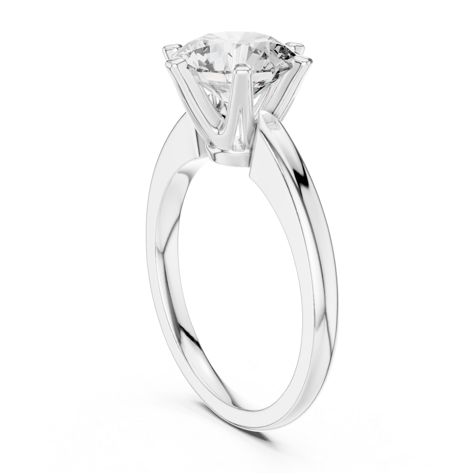  White Gold Whispered Promises of Eternity Ring Left View