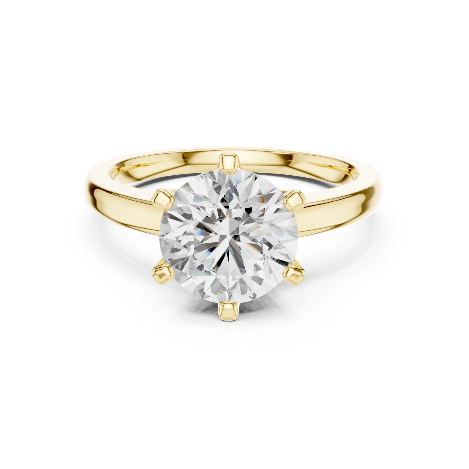  Gold Whispered Promises of Eternity Ring Front View