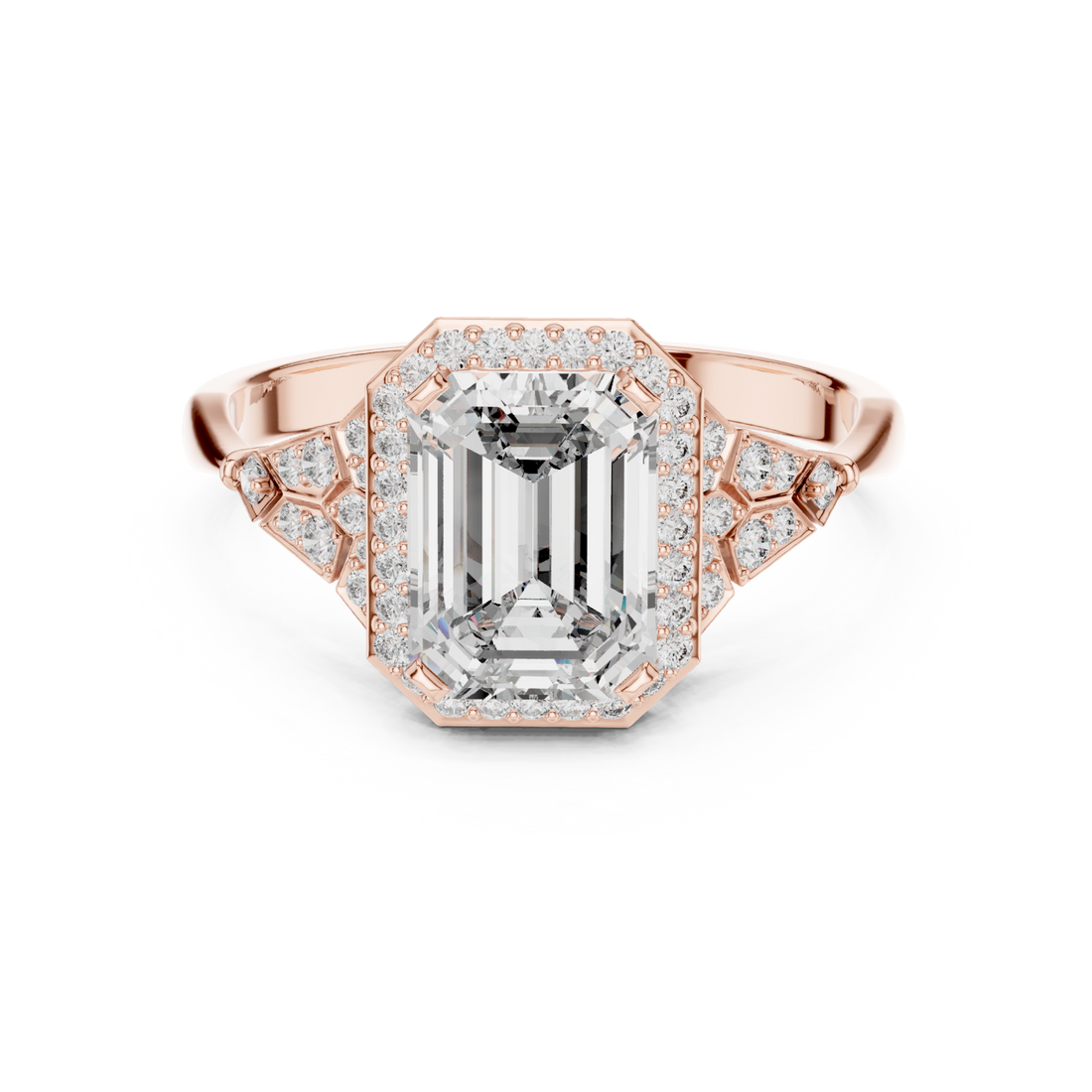  Rose Gold Symphony Regal Artistry Engagement Ring Right View