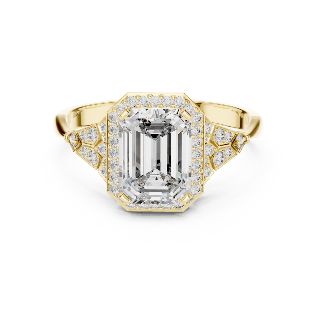 Gold Symphony Regal Artistry Engagement Ring Right View