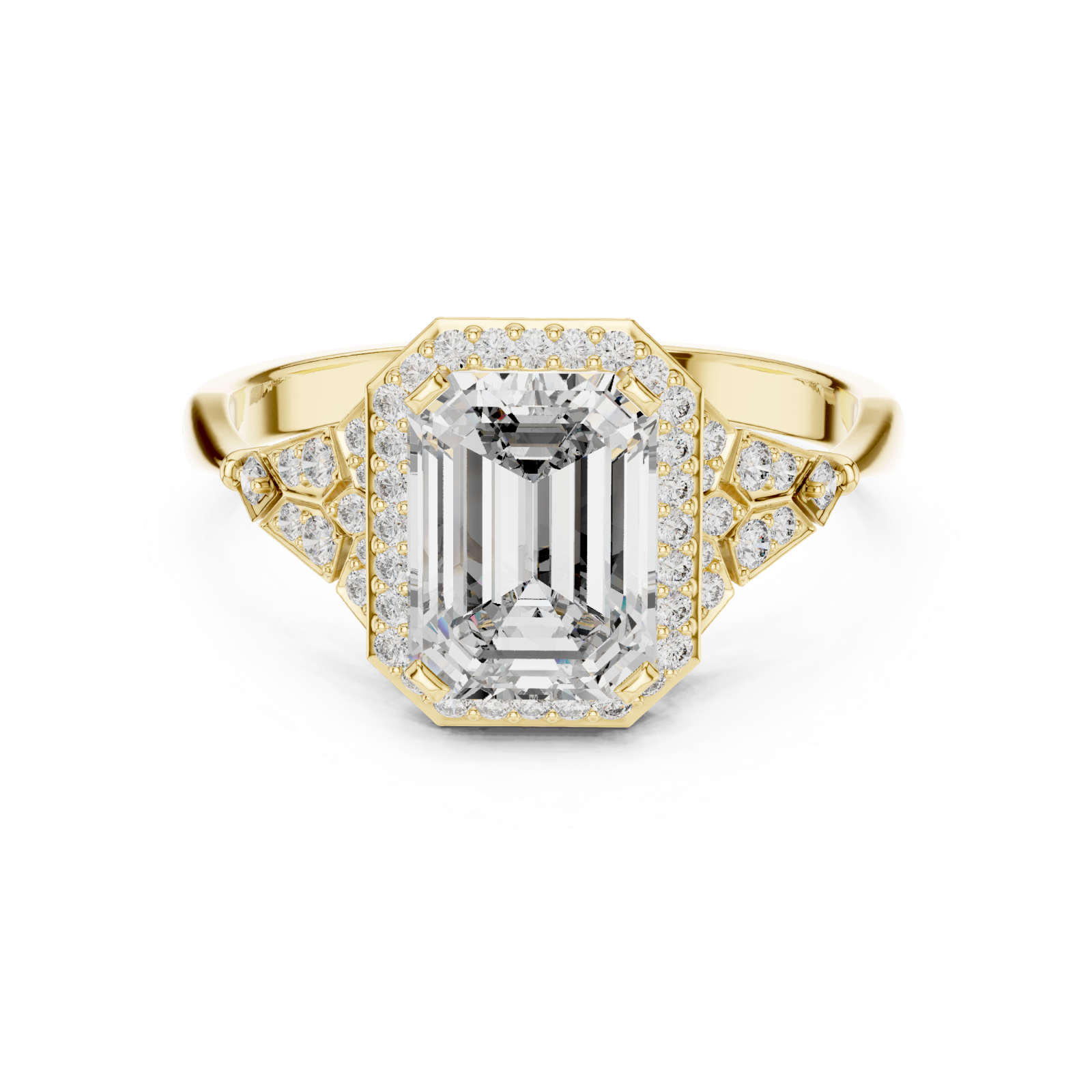  Gold Symphony Regal Artistry Engagement Ring Front View