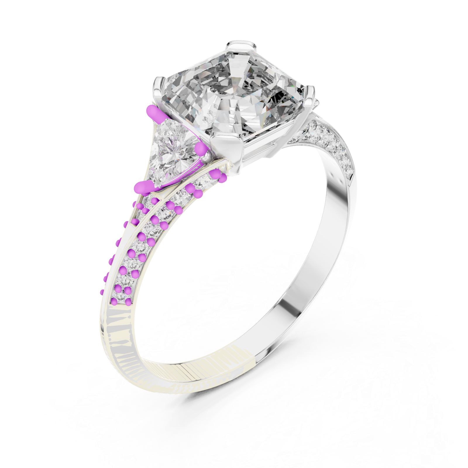  White Gold Celestial Affair Elegance Band Right View