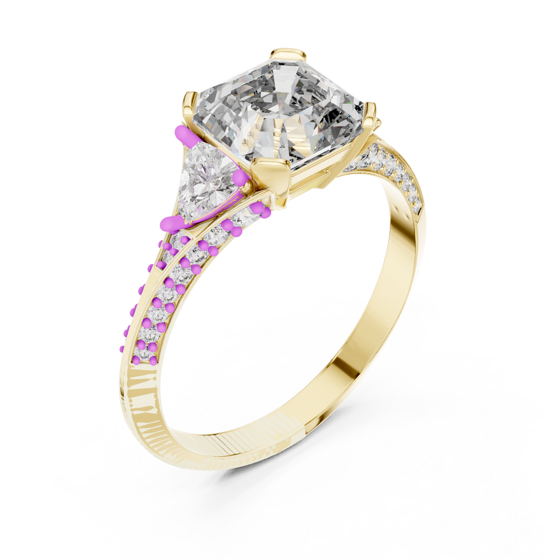 Gold Celestial Affair Elegance Band Right View