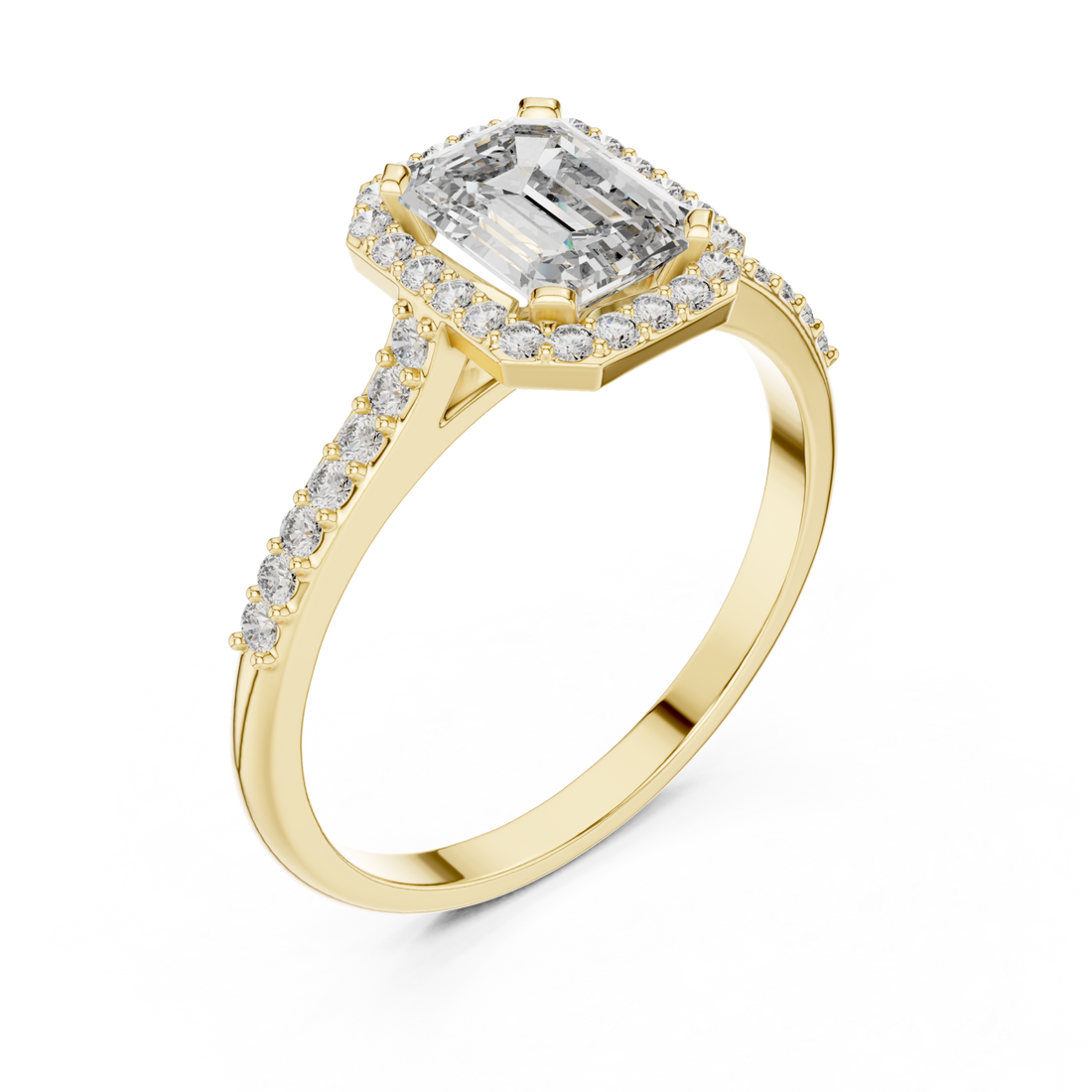 Gold Centre Stage Harmony Signature Engagement Ring Right View