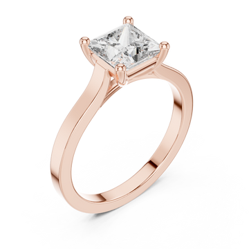  Rose Gold Radiant Grace Signature Engagement Ring Right View