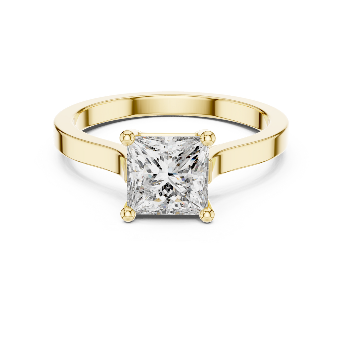 Gold Radiant Grace Signature Engagement Ring Right View