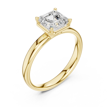 Gold Aurora Grace Solitaire Ring Right View