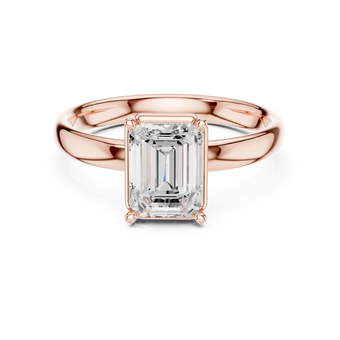  Rose Gold Celeste Promise Signature Solitaire Ring Right View