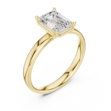 Gold Celeste Promise Signature Solitaire Ring Right View
