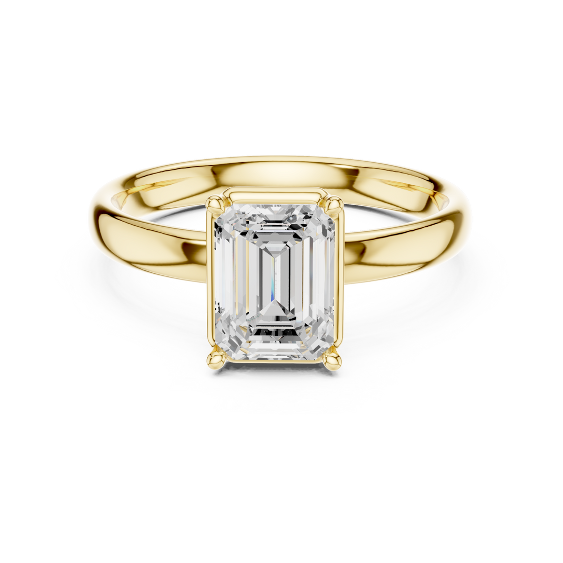 Gold Celeste Promise Signature Solitaire Ring Right View