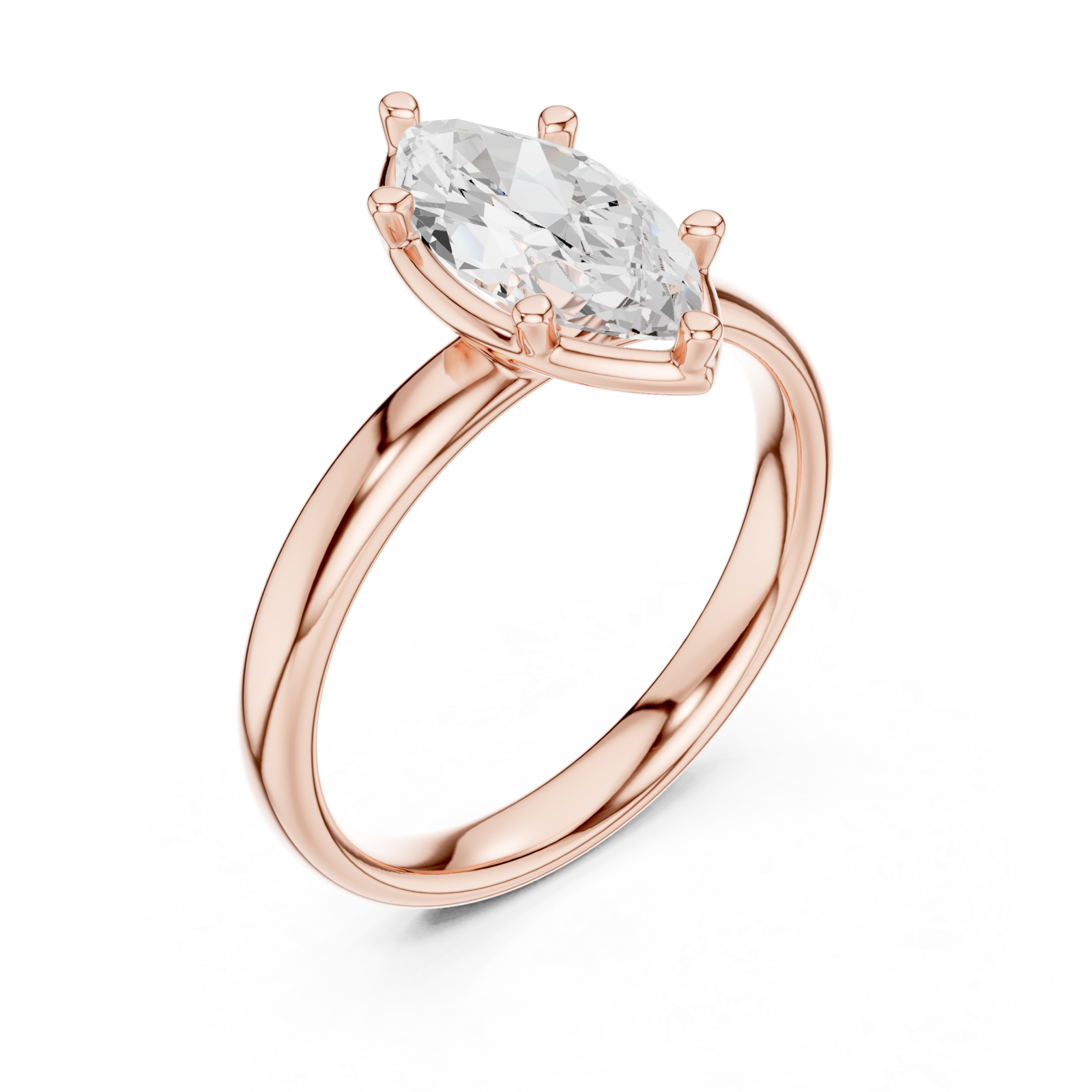  Rose Gold Opaline Solstice Marquise Ring Right View