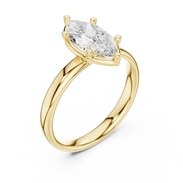 Gold Opaline Solstice Marquise Ring Right View