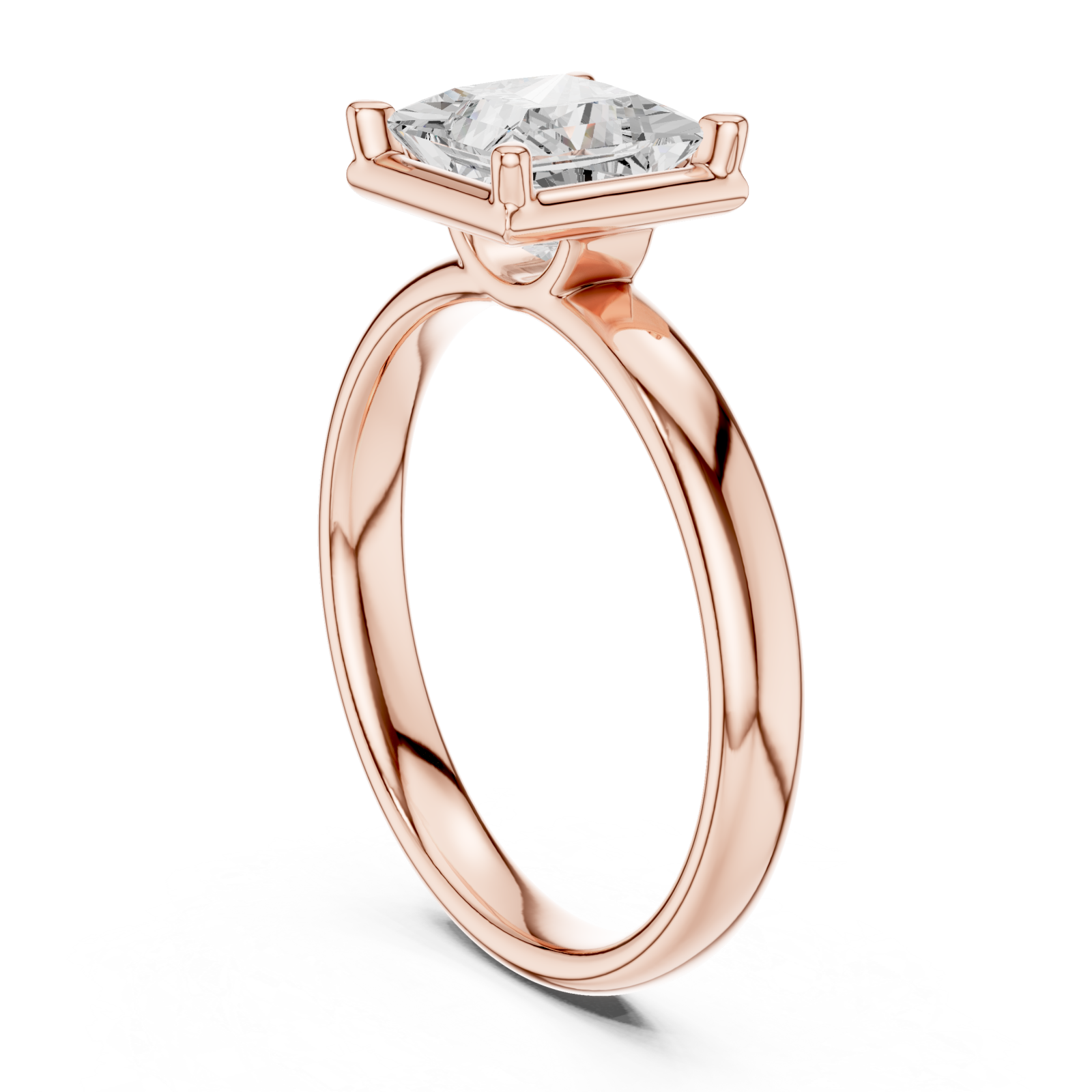  Rose Gold Luminous Majesty Artistry Band Ring Left View