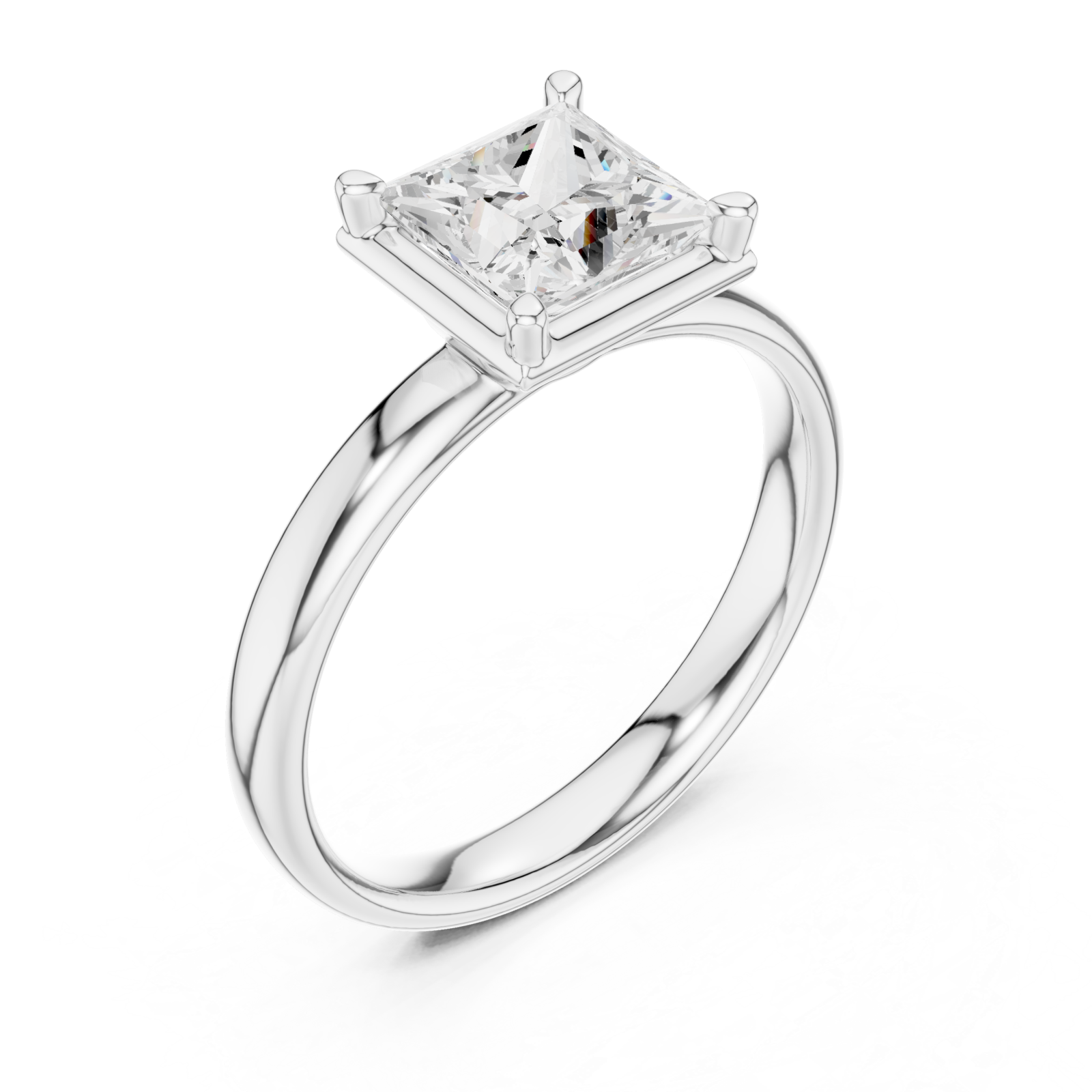  White Gold Luminous Majesty Artistry Band Ring Right View