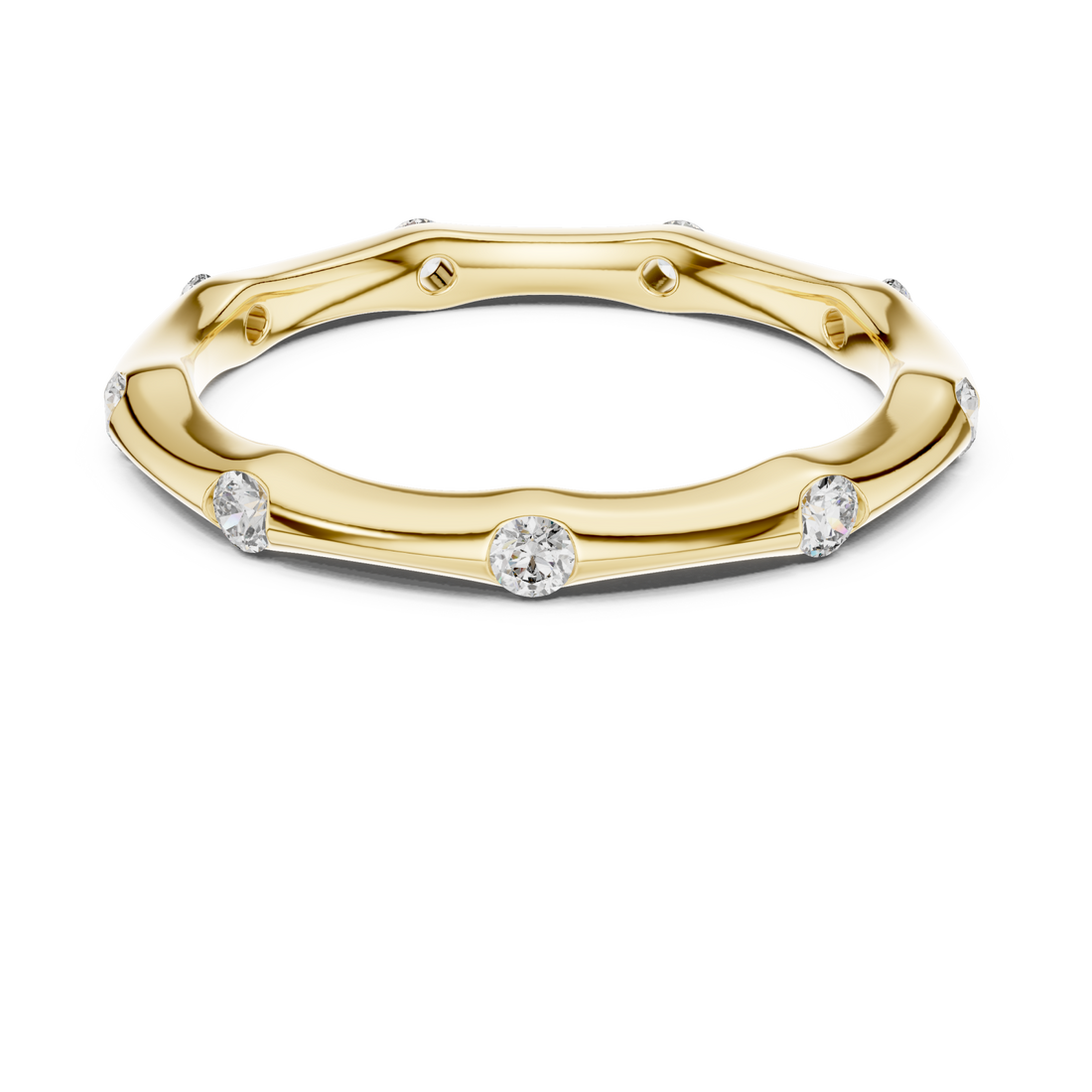 Gold Starlit Whisper Minimal Ring Right View