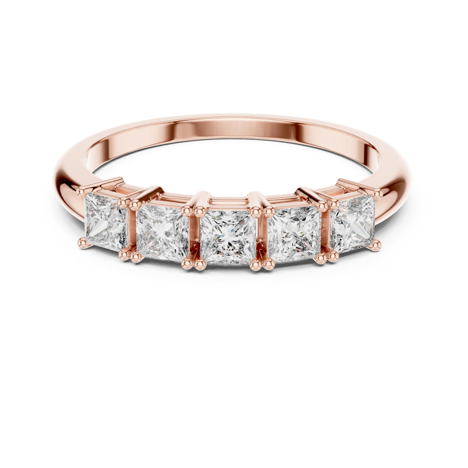  Rose Gold Infinite Promise Statement Ring Front View