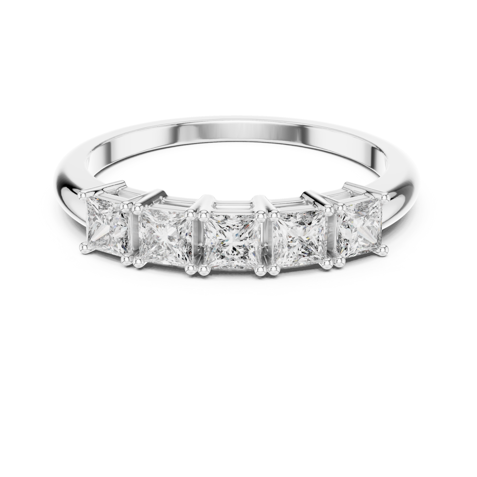  White Gold Infinite Promise Statement Ring Front View