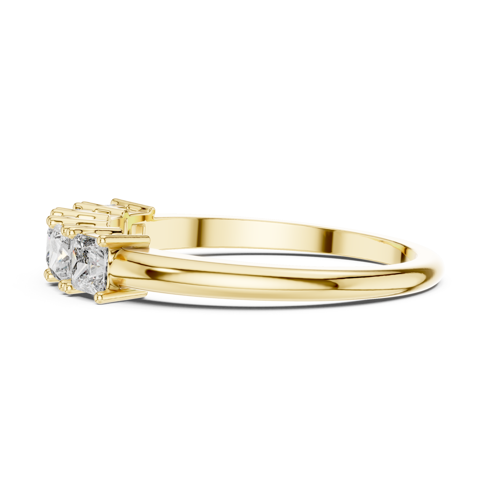  Gold Infinite Promise Statement Ring Side View