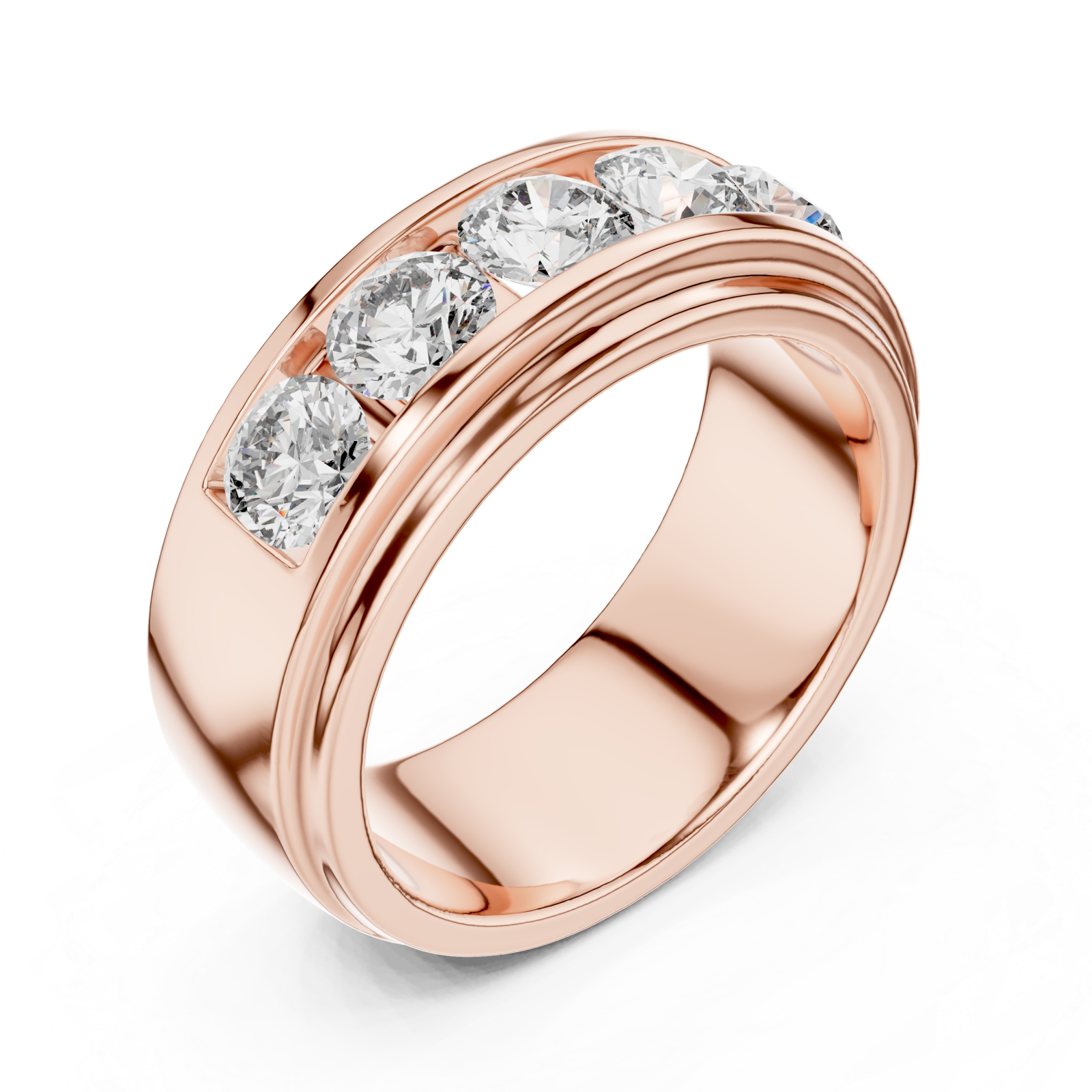  Rose Gold Starlit Harmony Band Right View